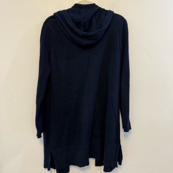 ATHLETA Navy Highland Wrap Sweater | medium - Picture 6 of 9